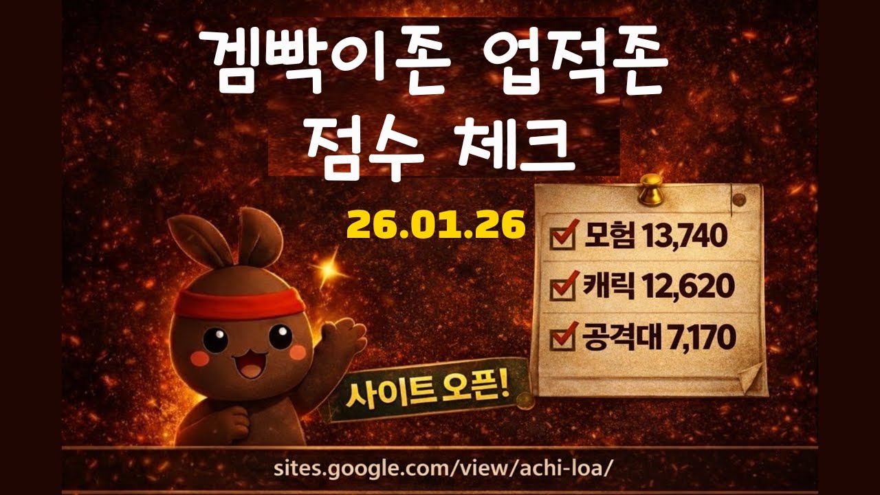 [로아] 삼라만상 후발대 필독! 2026년 최신 업적 점수 산출 및 가이드 ( 26.01.26 )