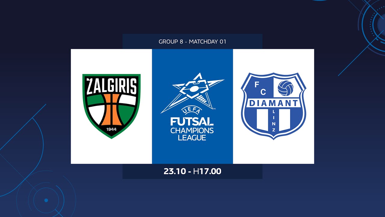 Kauno Žalgiris-Linz 5-0 | UEFA Futsal Champions League - Main Round - Gruppo 8