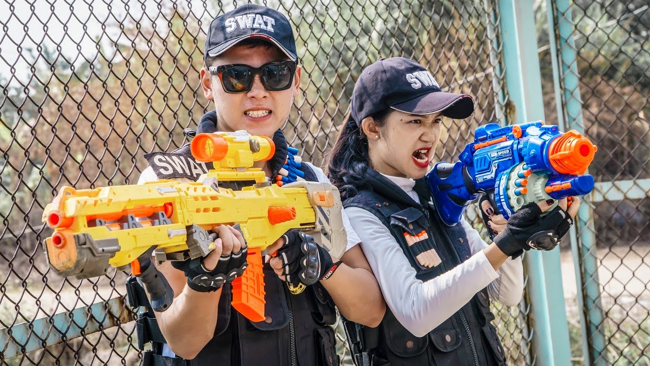 LTT Game Nerf War : Couple Warriors SEAL X Nerf Guns Fight Criminal Group Inhuman Battle Not Over