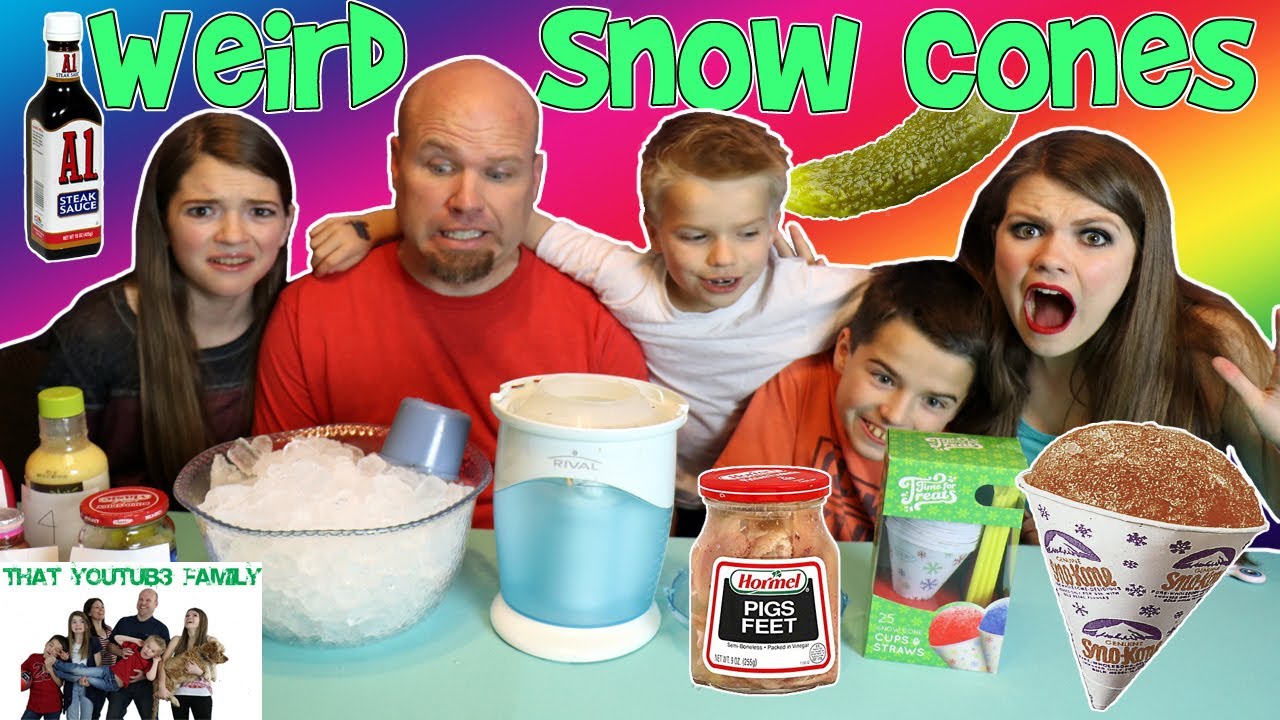 Mixed up Snow Cone Challenge / That YouTub3 Family