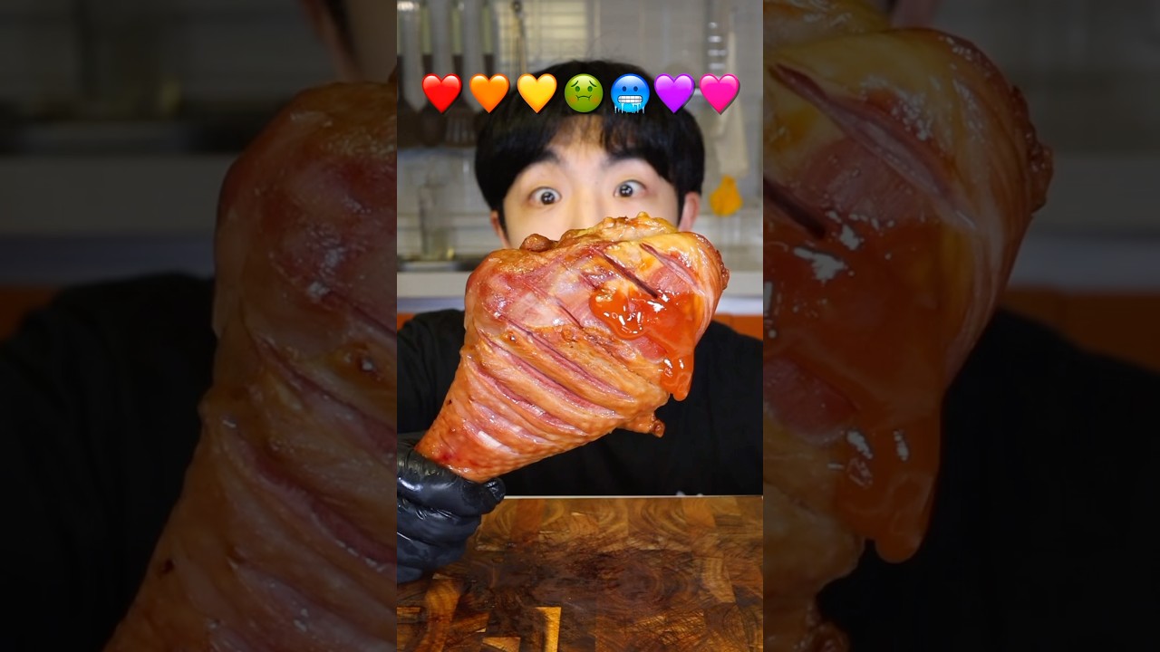 Rainbow🌈 Chicken #mukbang #stoneychoi