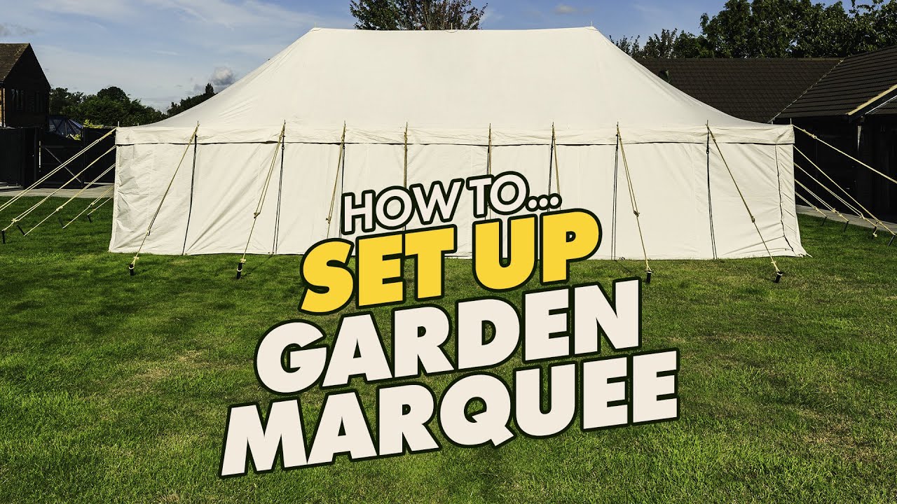 How to set up Garden Marquee? | Timelapse | Canvas Tent Shop
