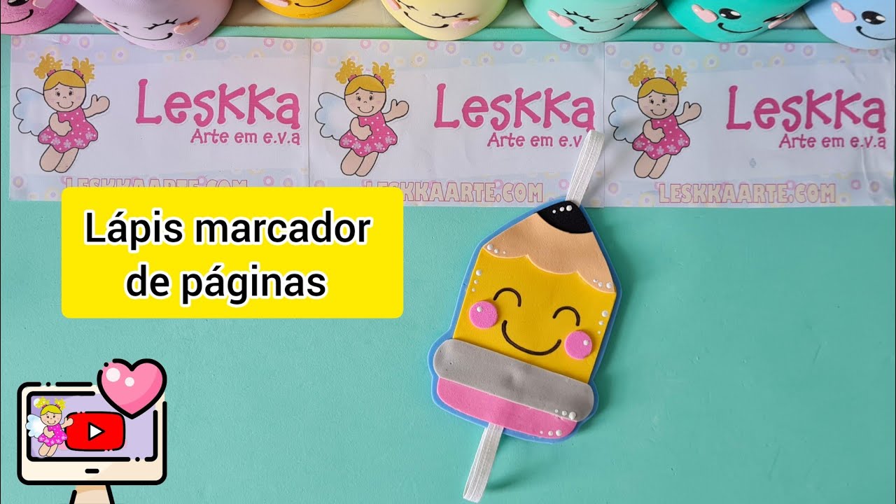 DIY - LÁPIS MARCADOR DE PÁGINAS