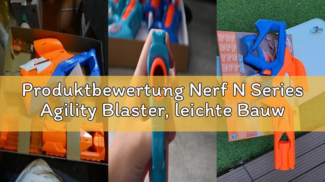Produktbewertung Nerf N Series Agility Blaster, leichte Bauweise mit rotierender Trommel und Spannsc