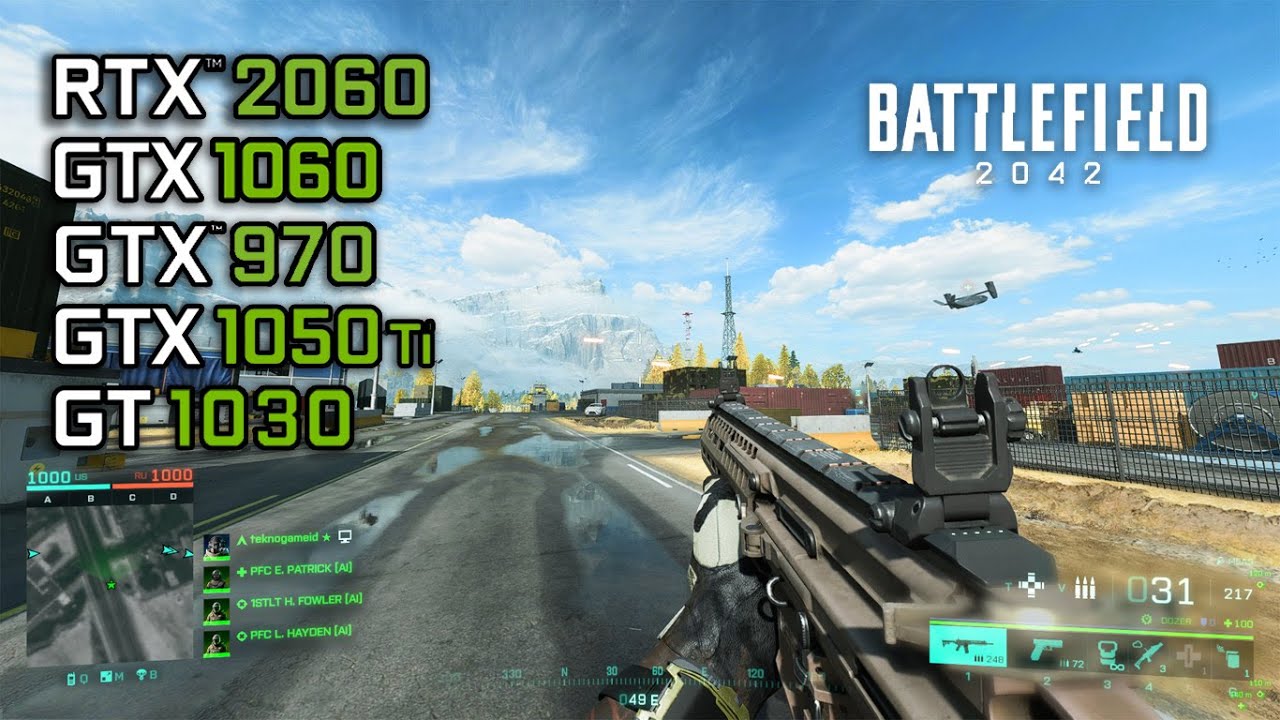 Battlefield 2042 | RTX 2060 6GB, GTX 1060 6GB, GTX 970 4GB, GTX 1050 Ti, GT 1030 2GB
