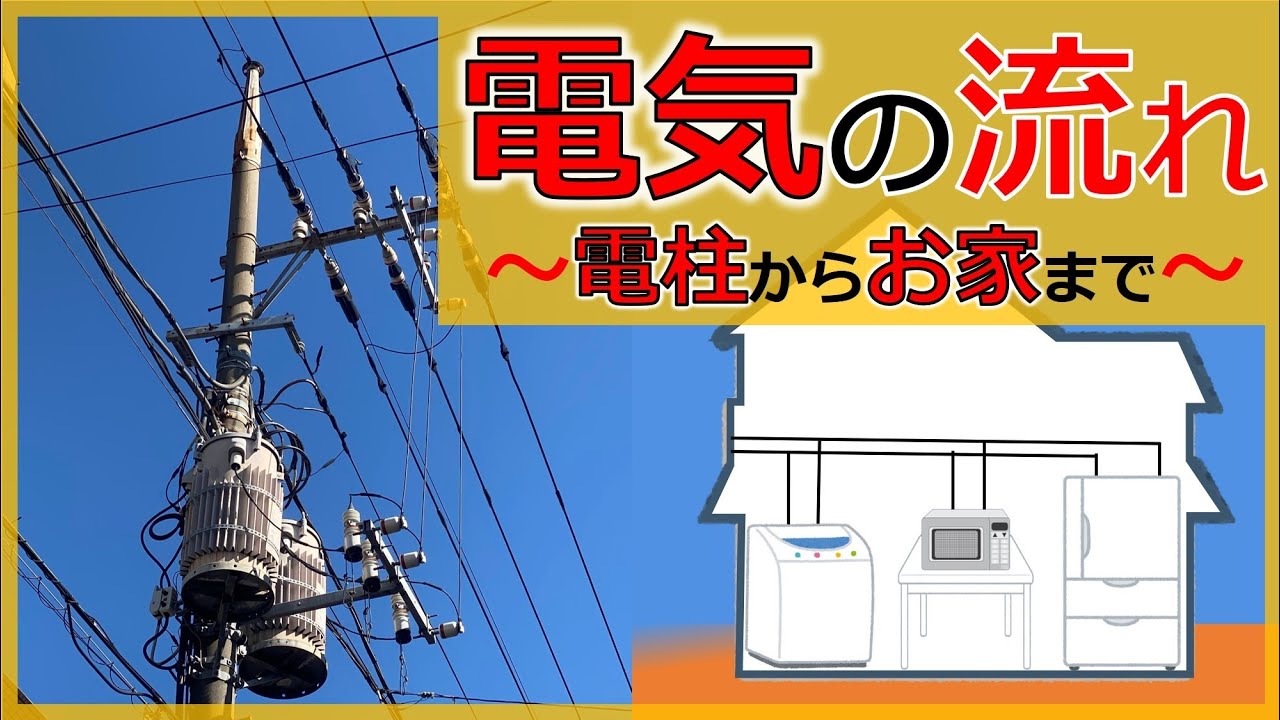 電気はどう送られるの？3分でわかる！〜電柱からお家まで〜