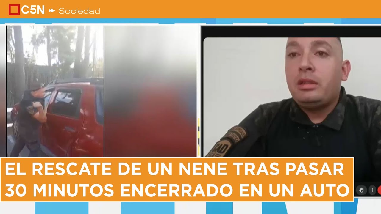 RESCATÓ a un NENE ENCERRADO en un AUTO