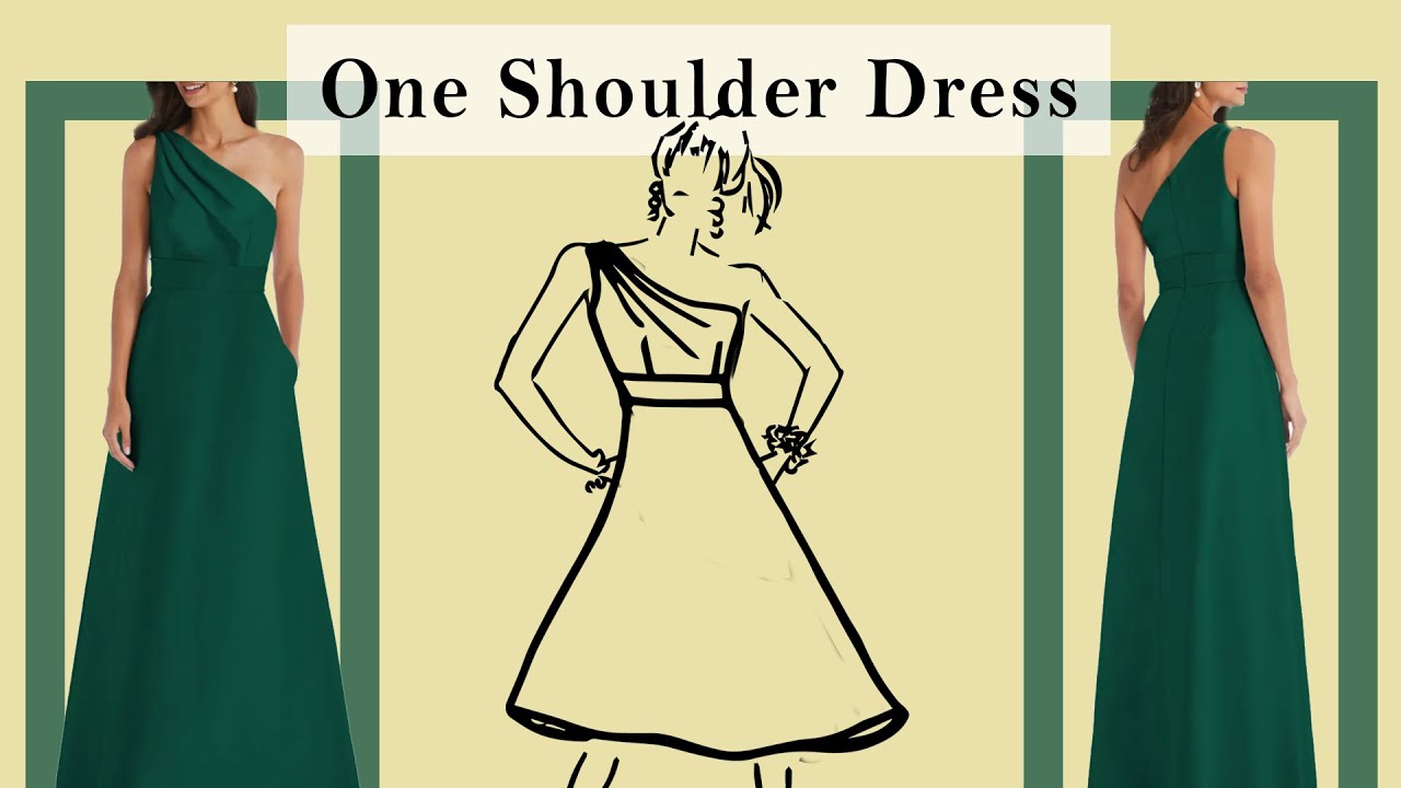 DIY- One Shoulder Dress With Pleats| Sewing Pattern