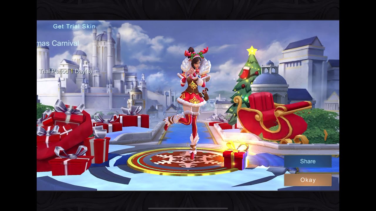 Mobile Legends Miya Christmas Carnival Skin ranked
