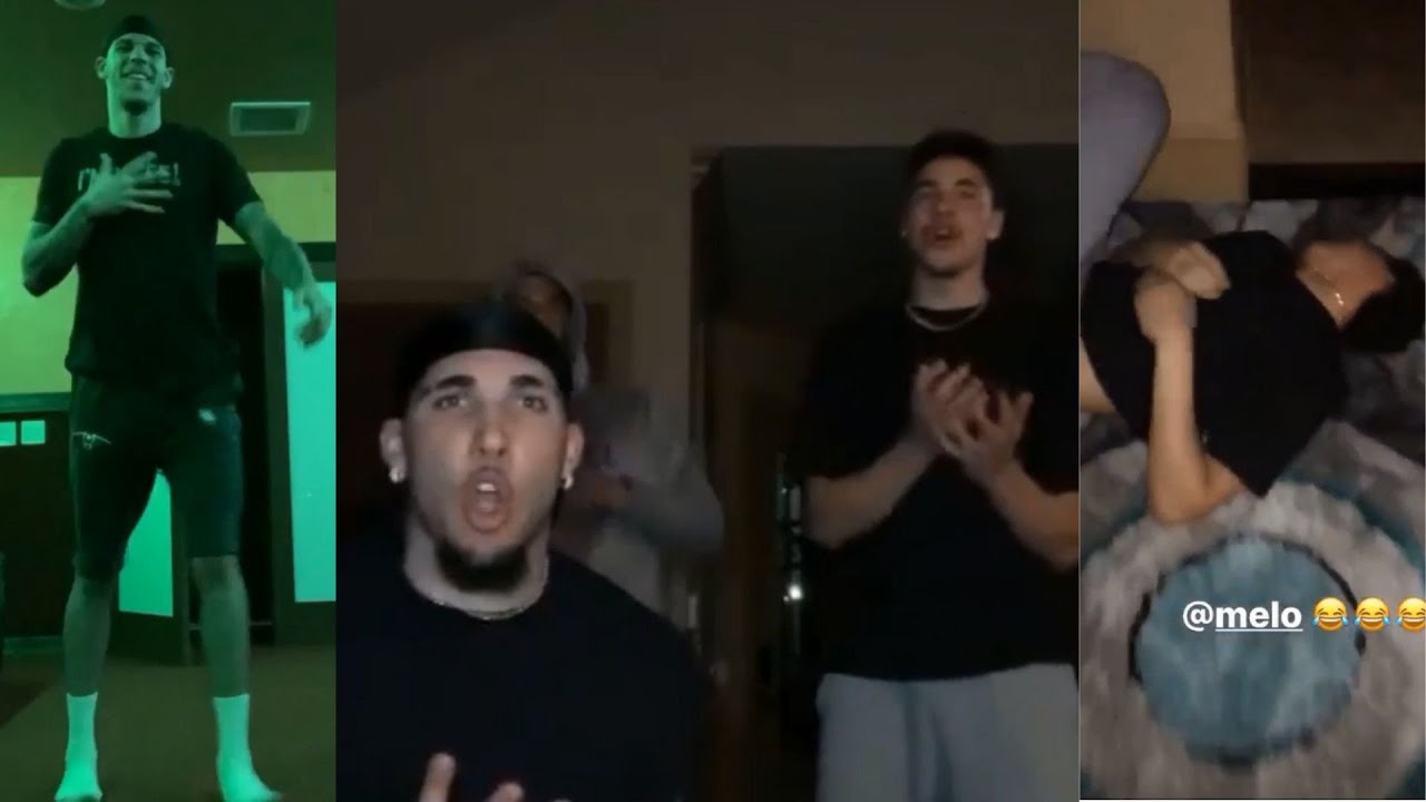 Lonzo, Melo and Gelo Ball Turning Up in the Ball House during Quarantine