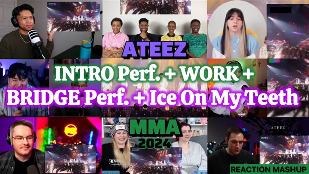 ATEEZ - INTRO Perf. + WORK+ BRIDGE Perf. + Ice On My Teeth (MMAver.) | REACTION MASHUP