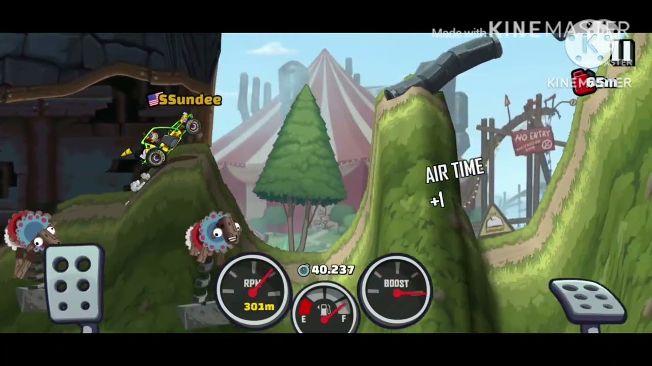 FIRST VIDEO: EASY & HARD CHALLENGES #7 Hill Climb Racing 2