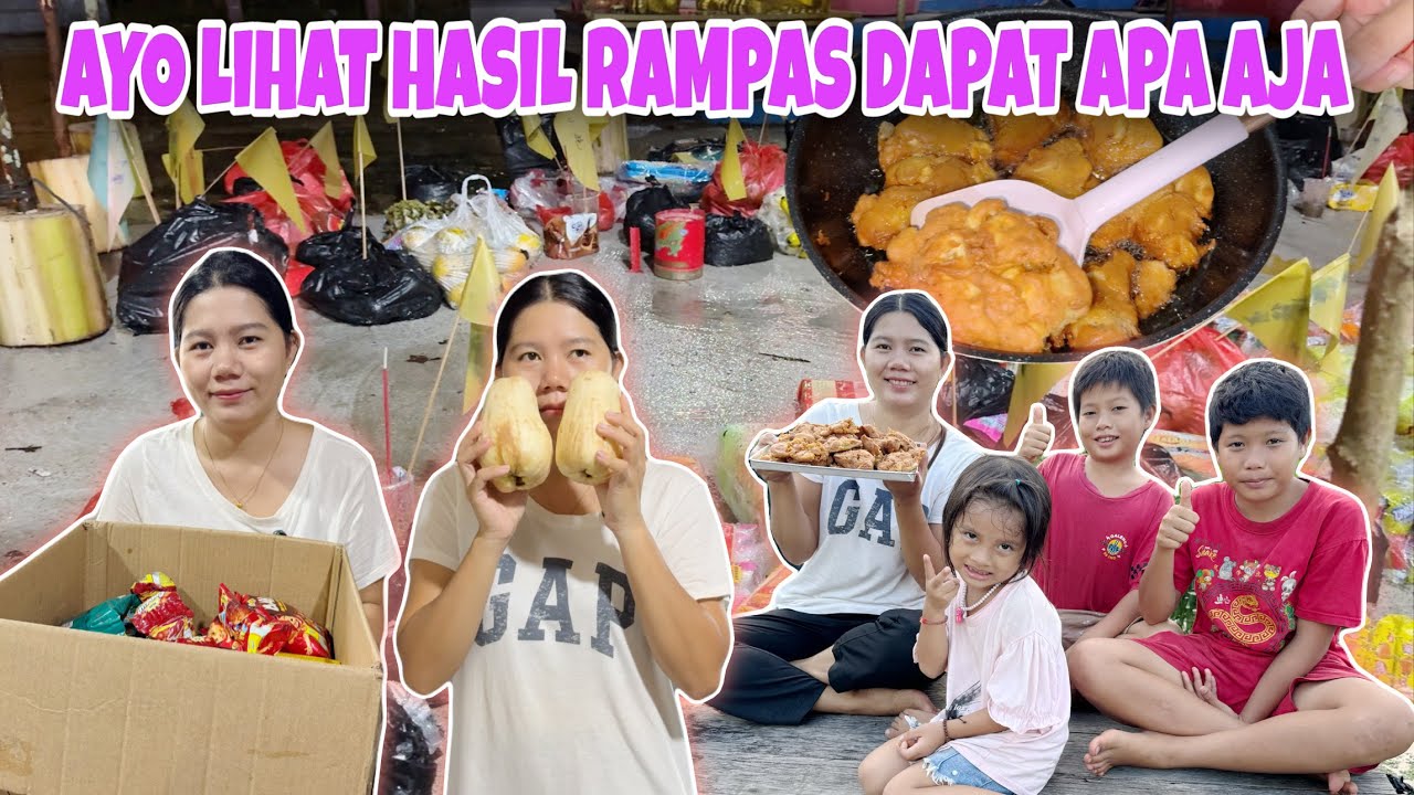 ACARA RAMPAS/REBUTAN DIMULAI,LUDES DALAM HITUNGAN DETIK, LANJUT BIKIN PISANG GORENG YANG LAGI VIRAL