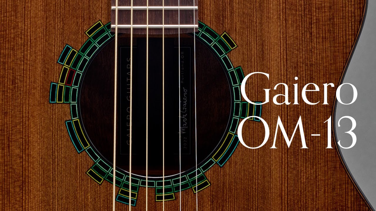 Gaiero OM-13, Black Walnut & Surfer Redwood | Bryan Rahija
