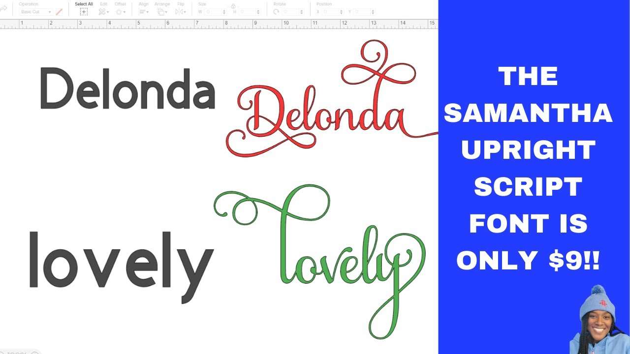 HOW TO ACCESS THE CHARACTER MAP AND USE THE SAMANTHA UPRIGHT FONT GLYPHS