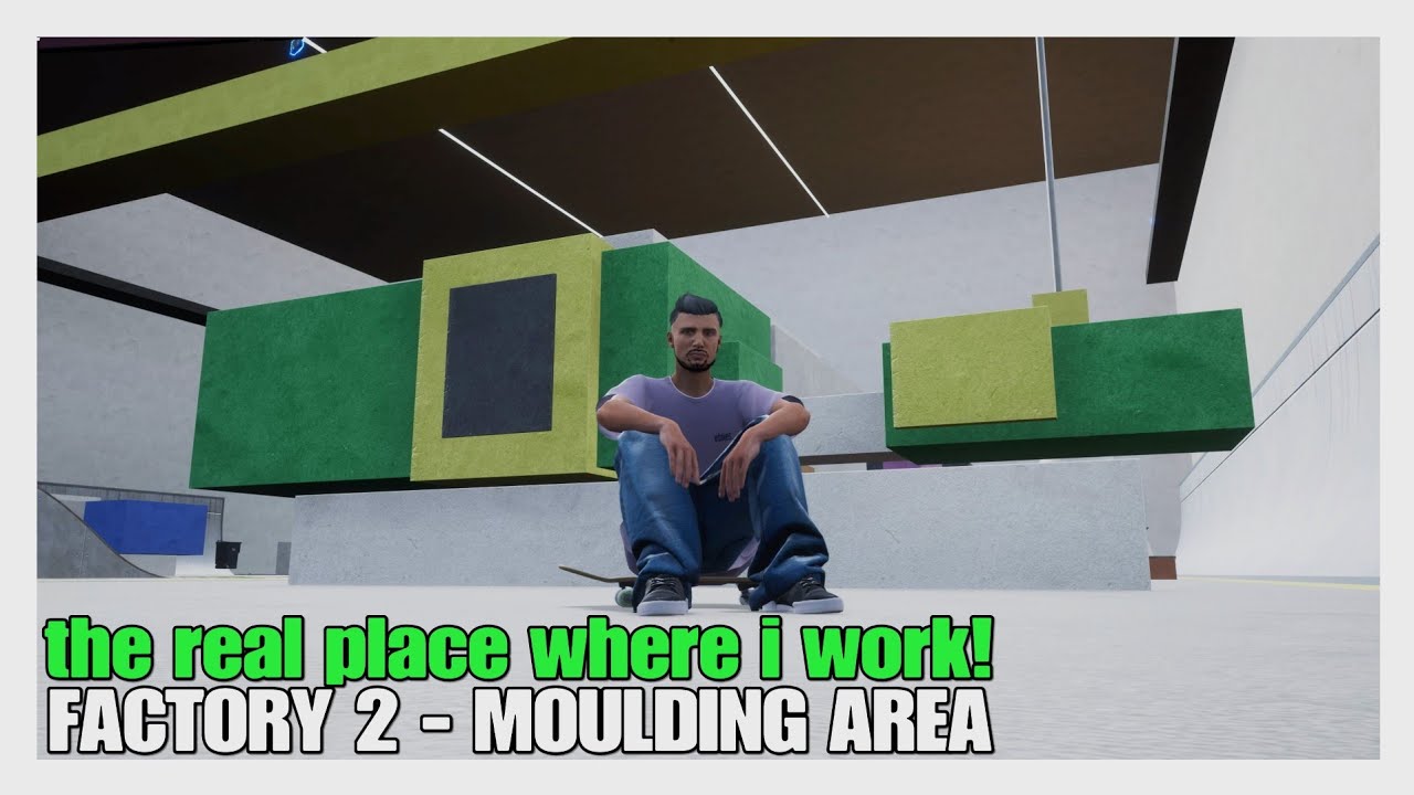 FACTORY 2 - MOULDING AREA in Tony Hawk's Pro Skater 3+4 (CREATE-A-PARK)