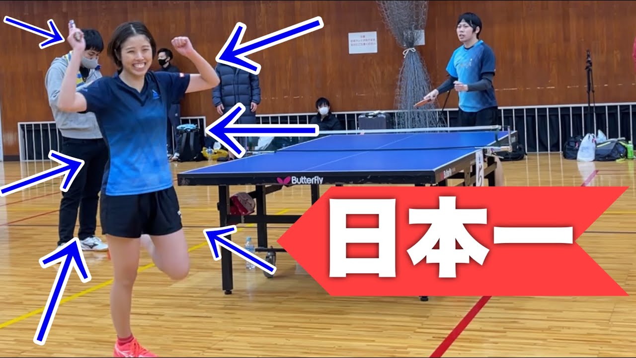 【卓球】こちらの楽しそうに試合をしている女性の正体がヤバかった…