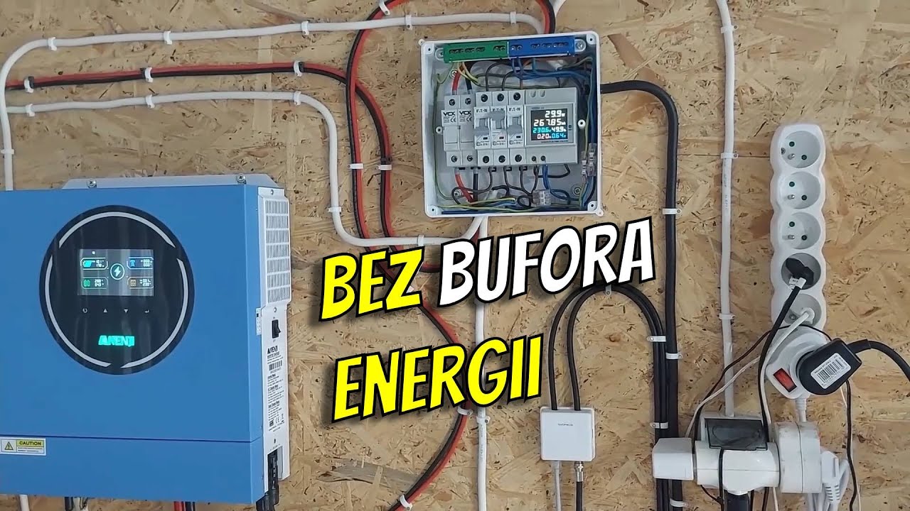 Praca inwertera z samych paneli Anenji 4.2kW