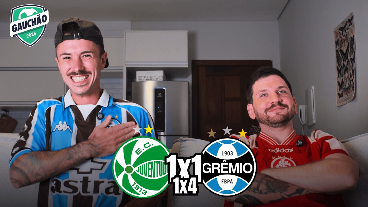 REACT GRENAL -  Juventude 1 (1) x (4) 1 Grêmio - GAUCHÃO 2026
