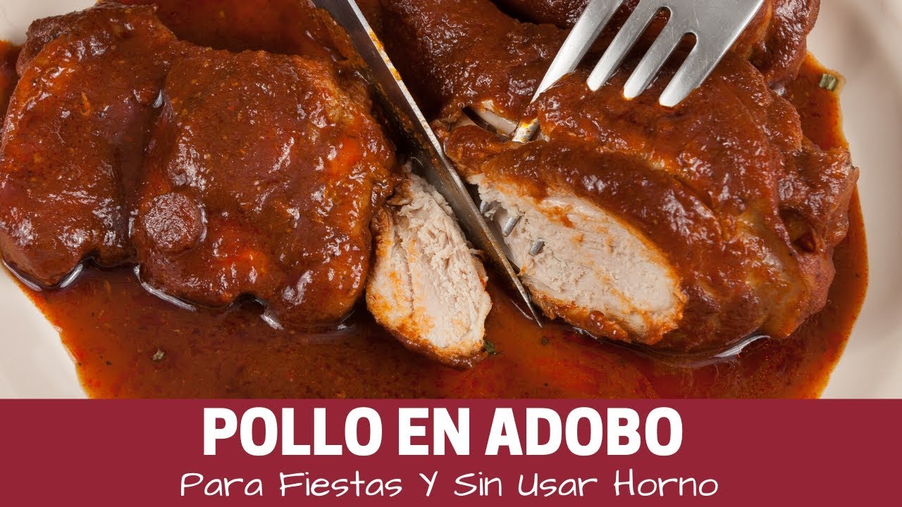 Pollo En Adobo Sin Horno