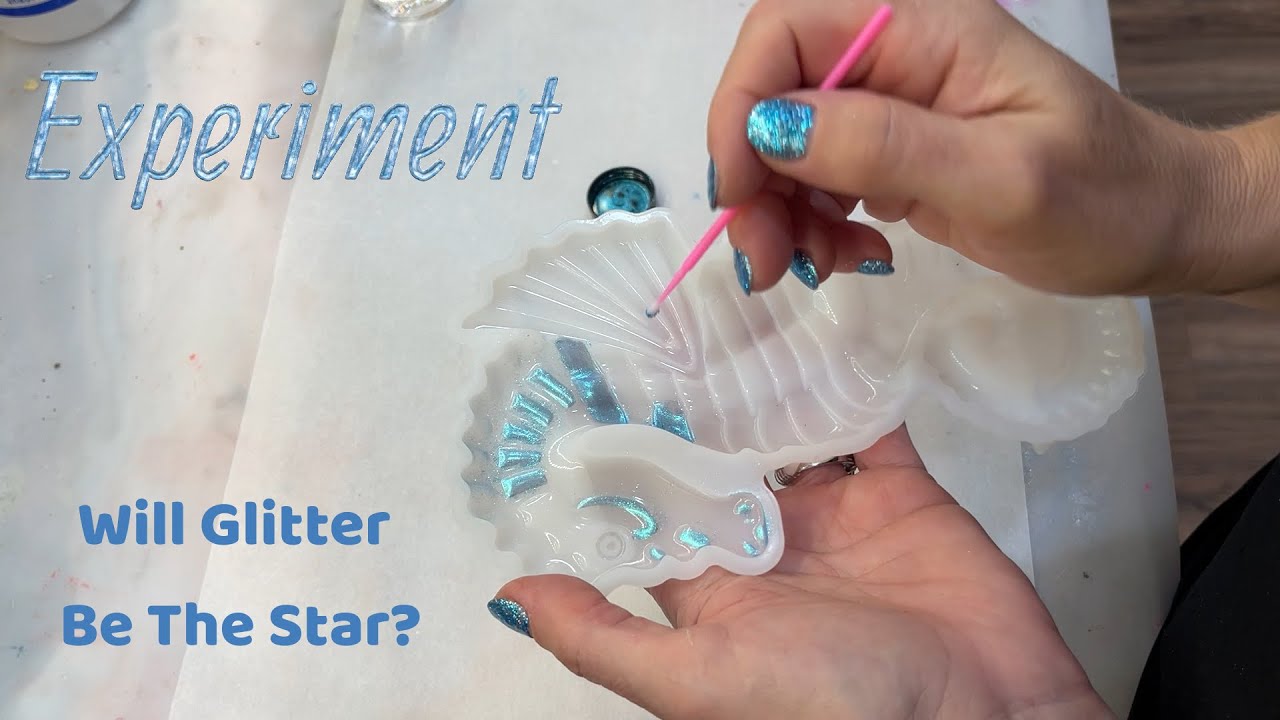 #169 Does Glitter Work With Chameleon Powder On This Resin Seahorse?!