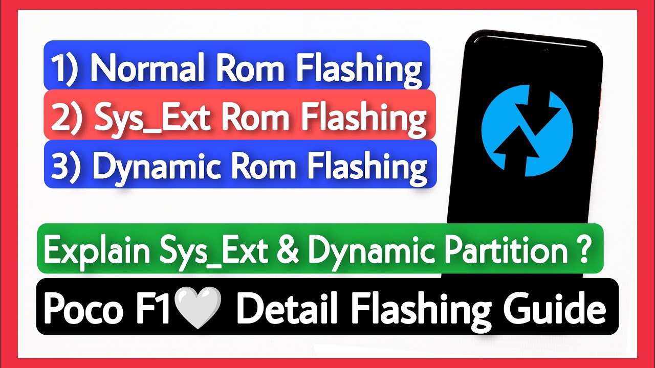How To Install Any Custom Rom On Poco F1. What Is System Ext & Dynamic Partition Roms