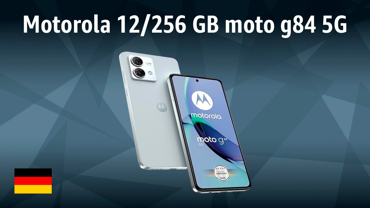 Smartphone Motorola 12/256 GB moto g84 5G | TEST | Deutsch