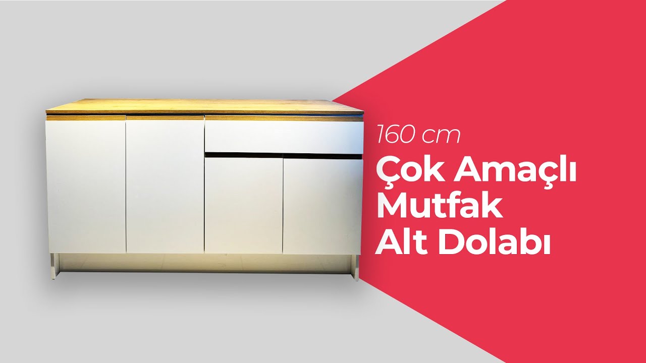Trio Pazaryeri Çok Amaçlı Mutfak Alt Dolabı (160 cm) Kurulum Videosu