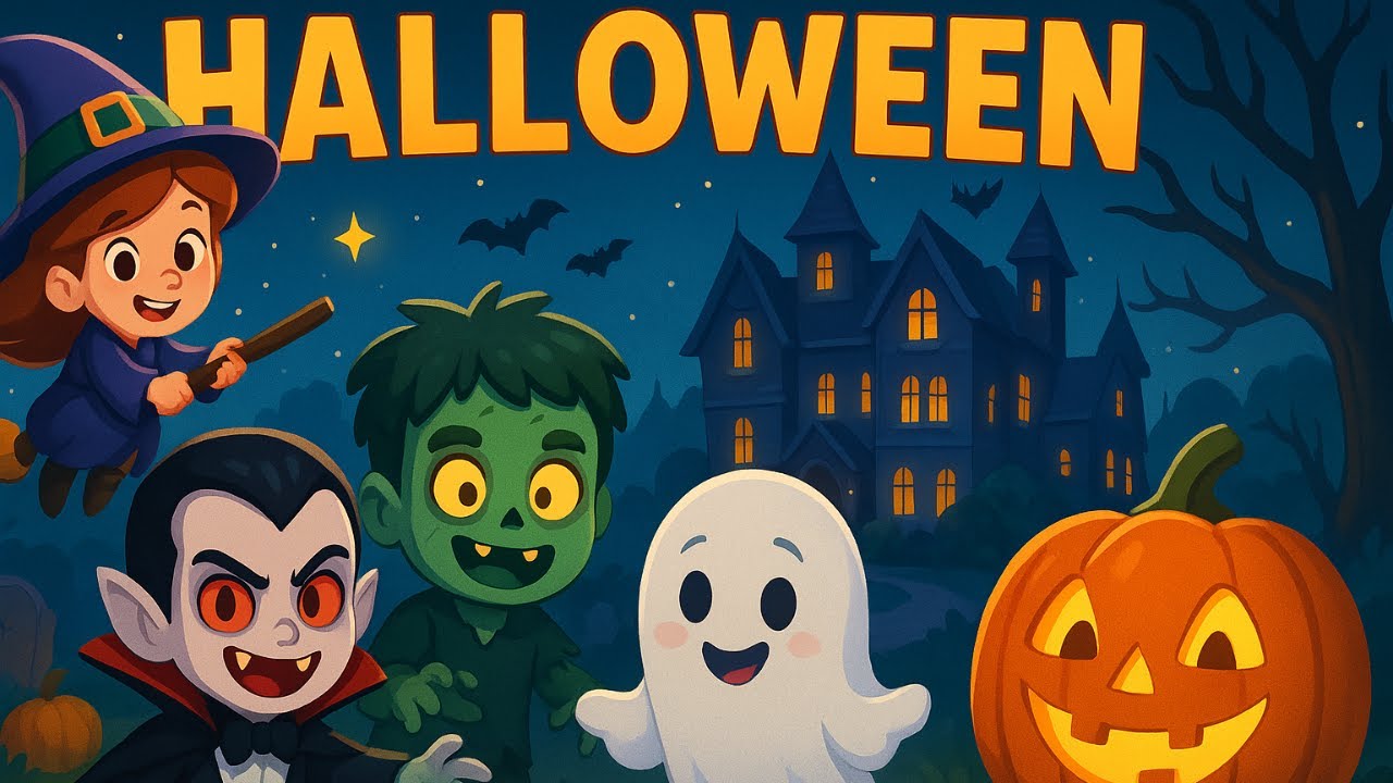 Halloween Divertido para Ni&ntilde;os 🎃 | Cuento Animado | Halloween Playlist! #halloweenni&ntilde;os #halloween