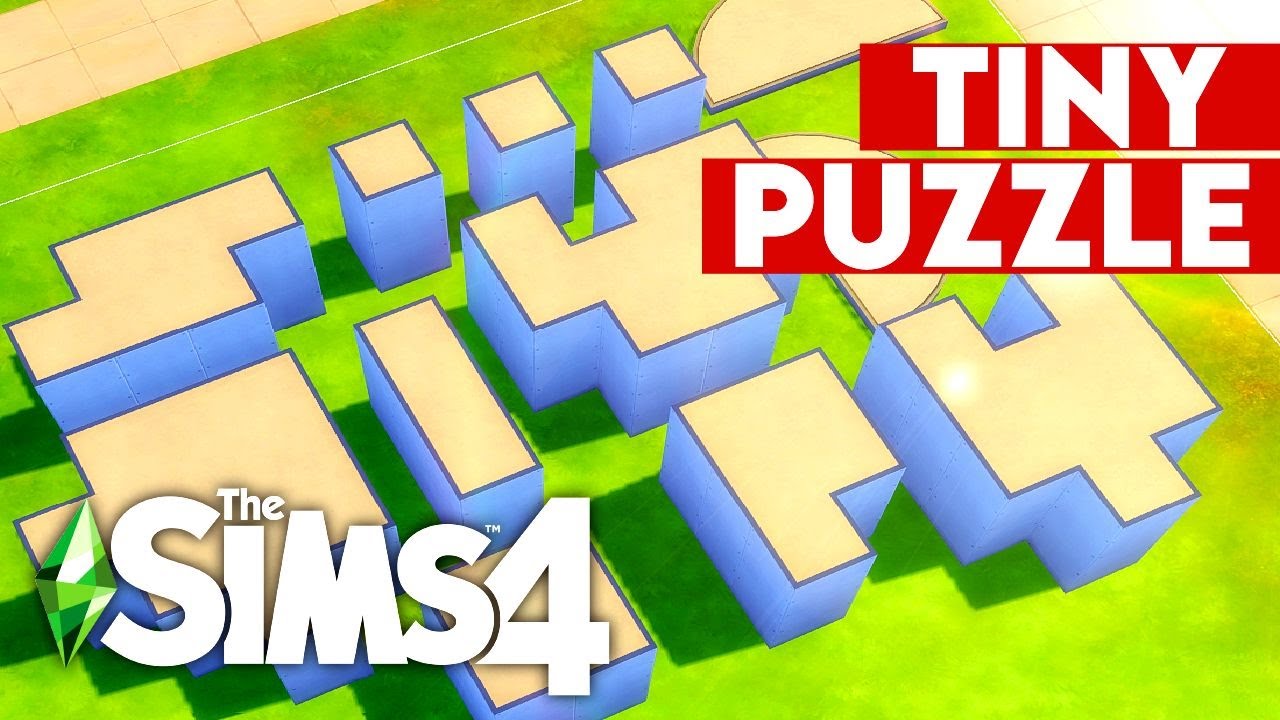 Can I Turn These Tiny Boxes into a Tiny House? Sims 4 TINY PUZZLE Build Challenge