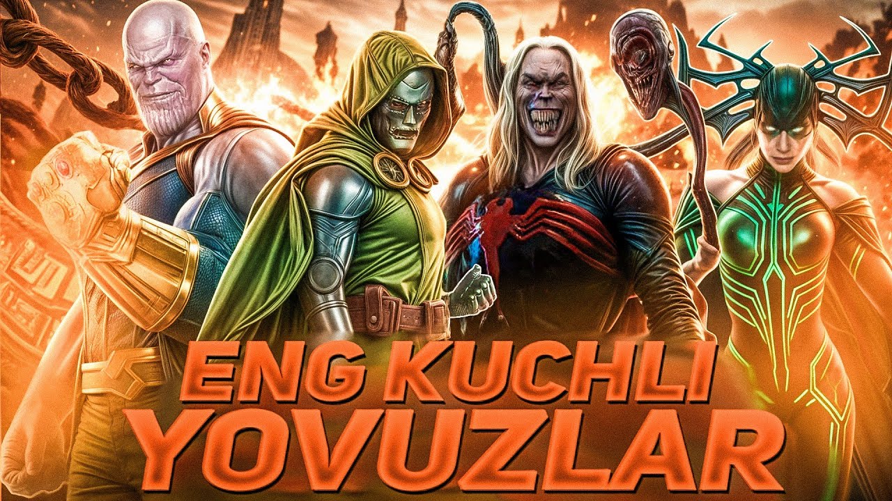Eng Kuchli Marvel Top Yovuzlari | Farzidguy Fantastik Uz ...Birgalikda Bomba Video 🔥