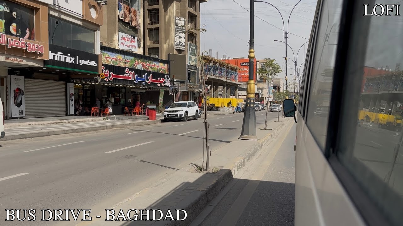 A Bus Ride Through Karrada, Baghdad | 4K