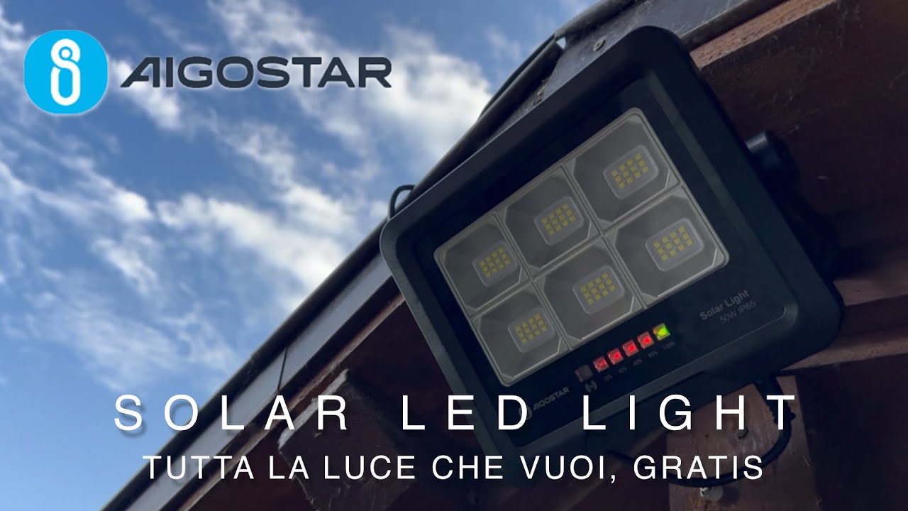 Aigostar Solar Led Light - Tutta la luce che vuoi...gratis