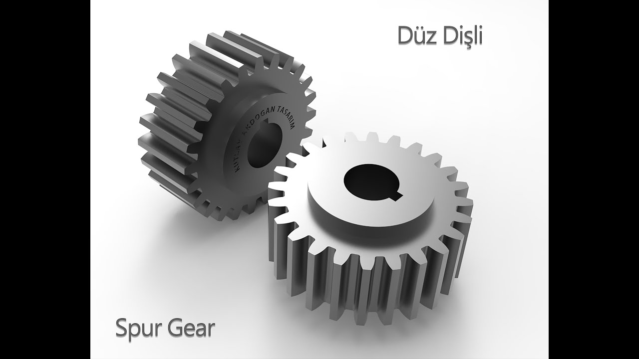 Solidworks Spur Gear Design_Düz Dişli Tasarımı