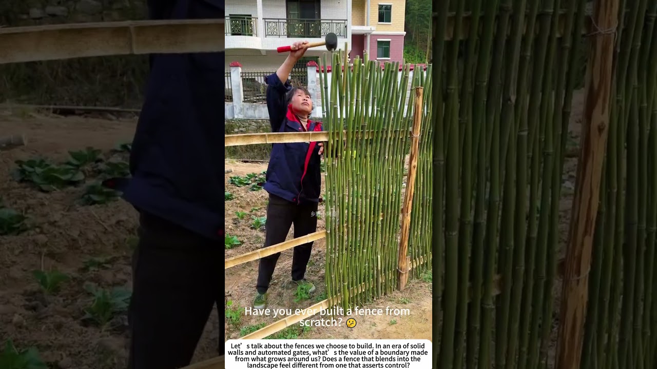 The Natural Boundary: Hand-Building a Bamboo Garden Fence 🌱