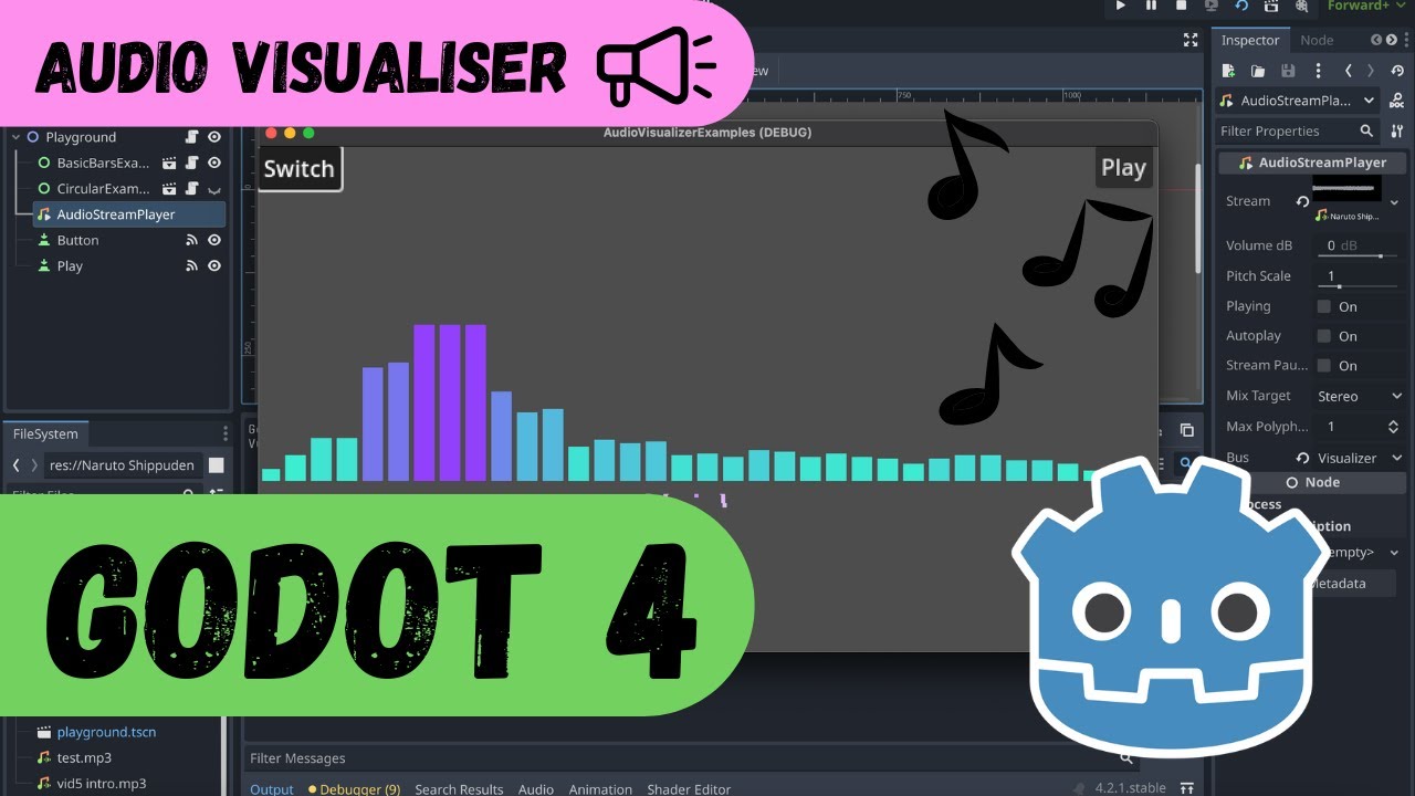 How to Visualize Audio in Godot 4 | Rhythm Games, Lip Syncing, etc