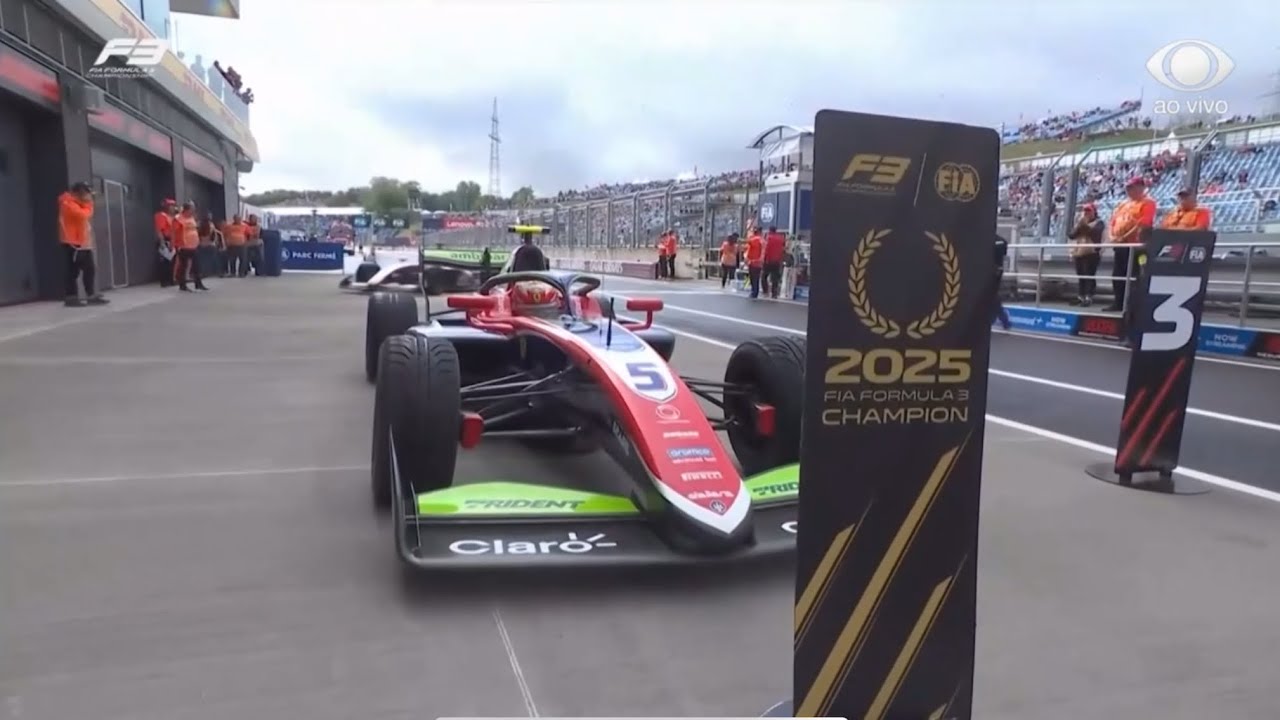 F3 - FIA Formula 3 Championship - Rafael Câmara - ultimas voltas e Podium - Campeão da F3