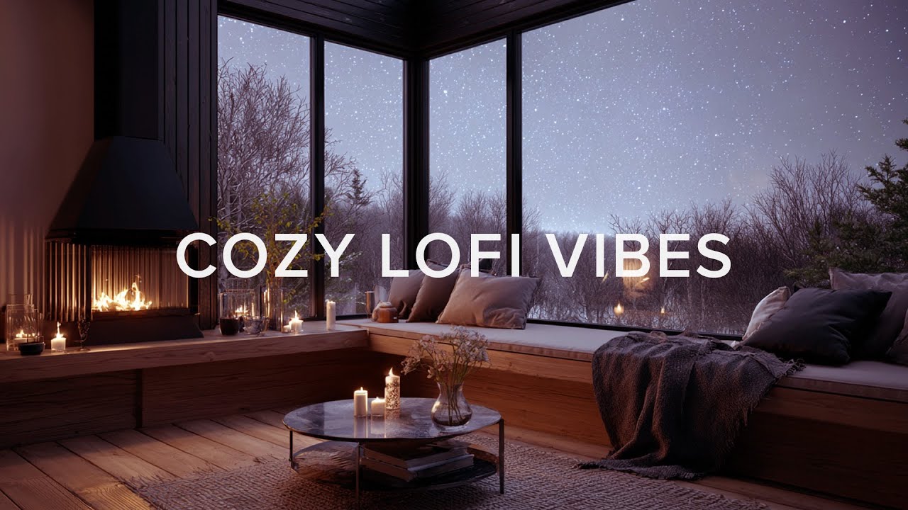 Gentle Winter Starlight LoFi 🌙 | Relaxed Beats for Study, Focus & Reading