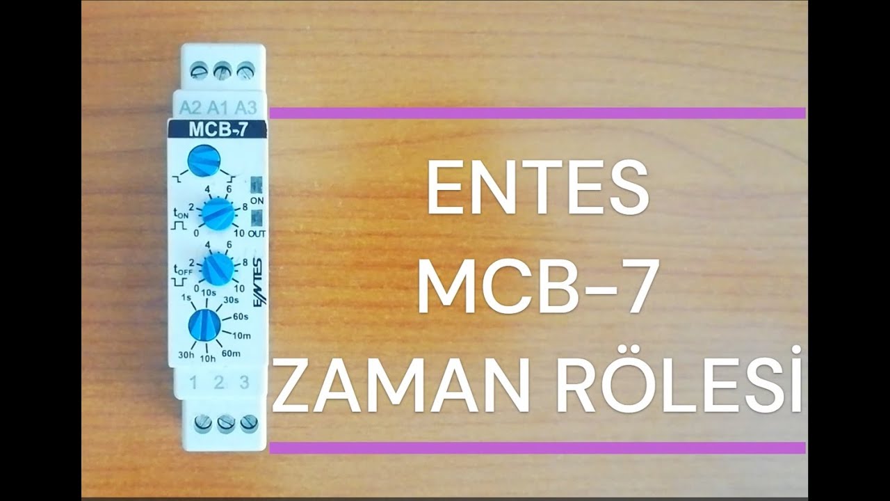 ENTES MCB-7 ZAMAN RÖLESİ #elektrik #otomasyon #elektronik #electric #electronic #electrical 