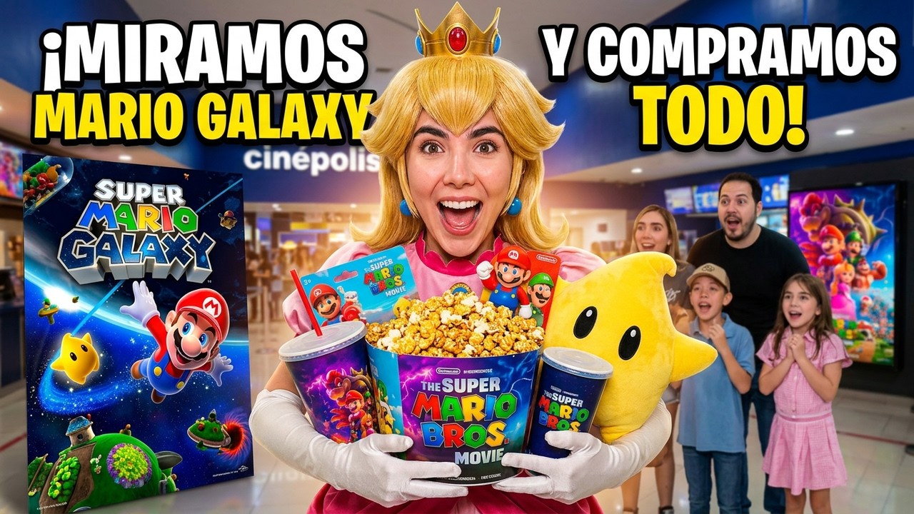 VIMOS MARIO GALAXY 🌟 | COMPRAMOS TODO EN EL CINE | Los Molina