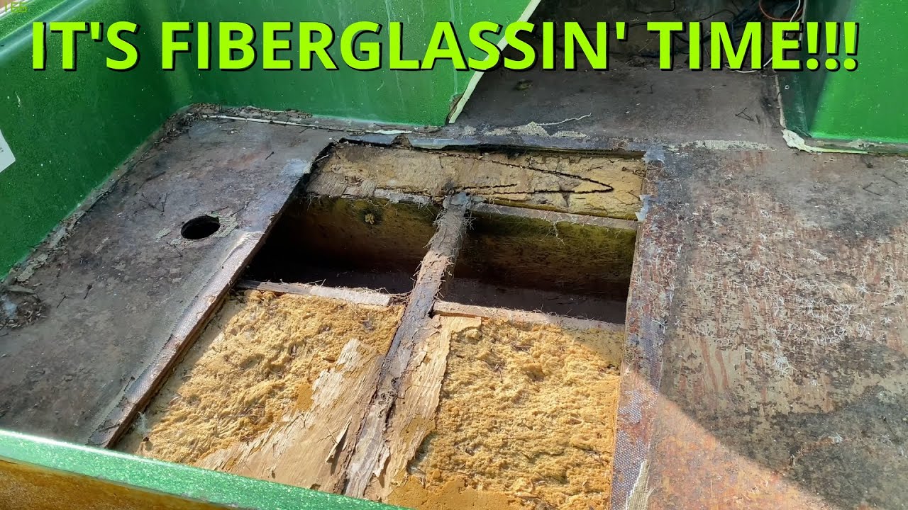 Bass Boat Restoration Ep.4 | Fiberglassing Boat Floor |