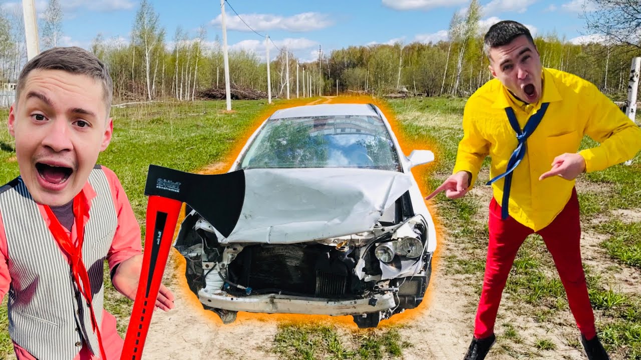 lumberjack Mr. Nick SMASHED his Brother Mr. Jack's Sports Car with an AX & Broken ASTRA OPC 13 +