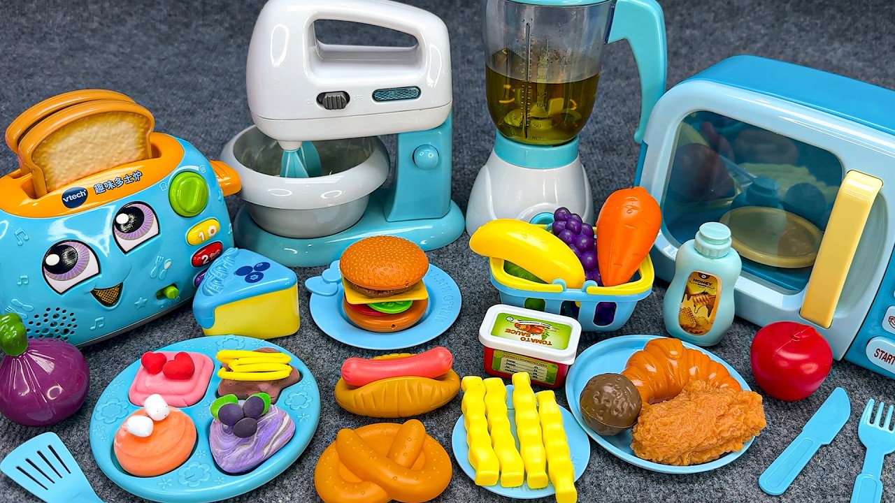 Cooking with Toys! BEST Kitchen Playset 🍽️ Satisfying with Unboxing TOY PLAYSET ASMR