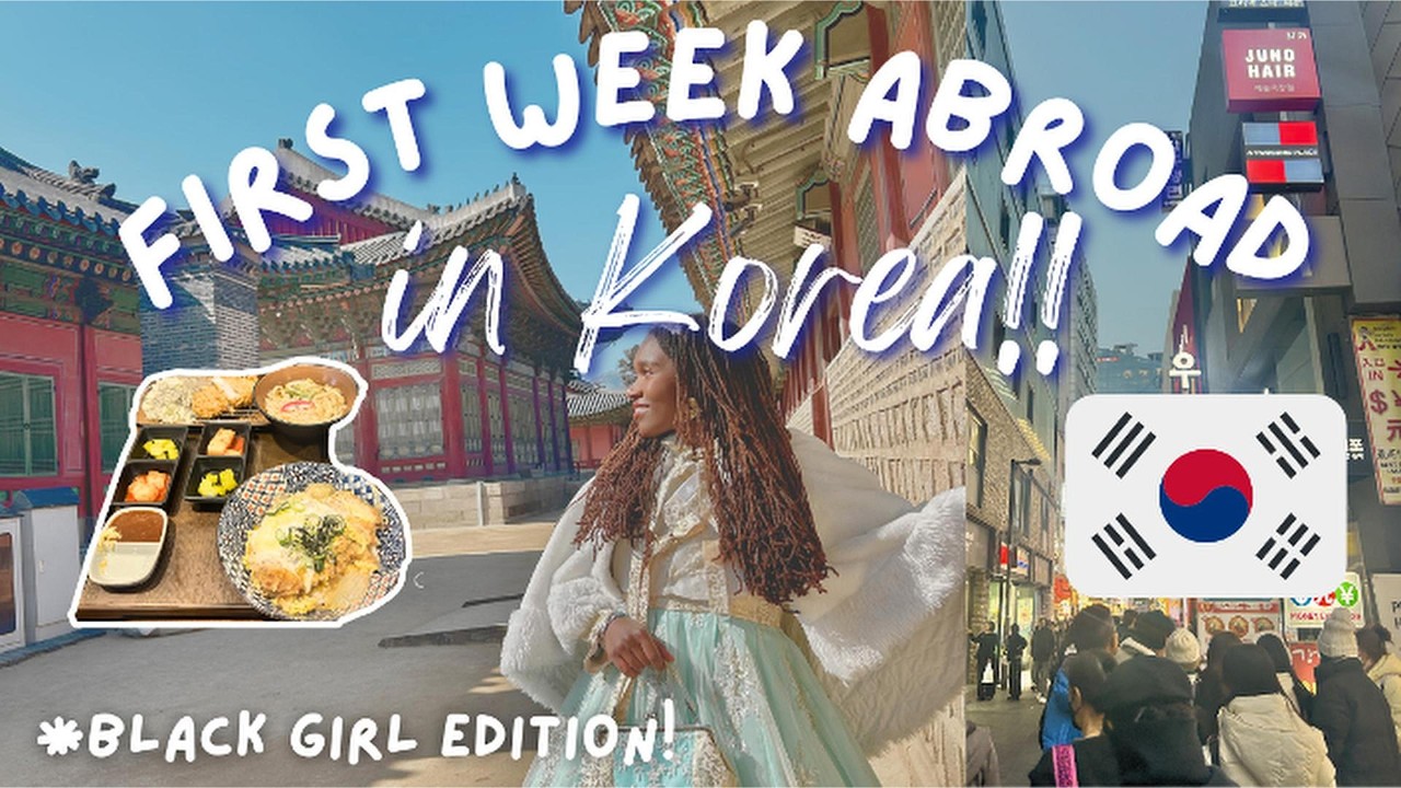 First Week in Korea VLOG! Hanbok, palaces, food + more!