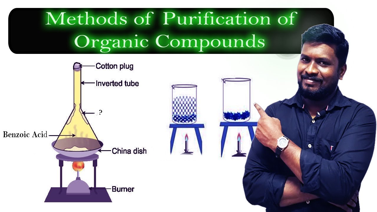 15.Methods of Purification of Organic Compounds | sublimation | Crystallisation | CBSE Class 11