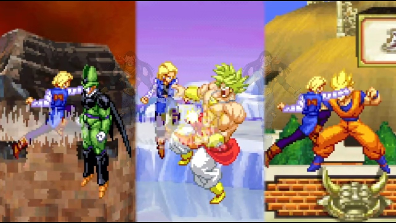 Dragon Ball Z : Supersonic Warriors 2 / Android 18 VS Mania Cell, Broly, Goku