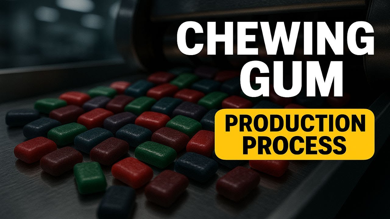 How Chewing Gum Is Made Step-by-Step | Real Factory Process