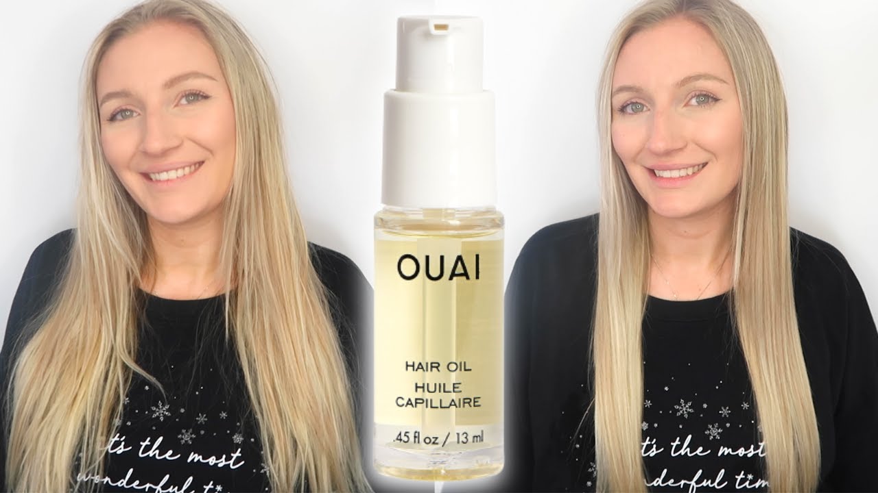 OUAI HAIR OIL REVIEW | HAIR OIL CONTROLLING FRIZZ, TAMES HAIR & GIVES MIRROR SHINE | BEFORE & AFTER