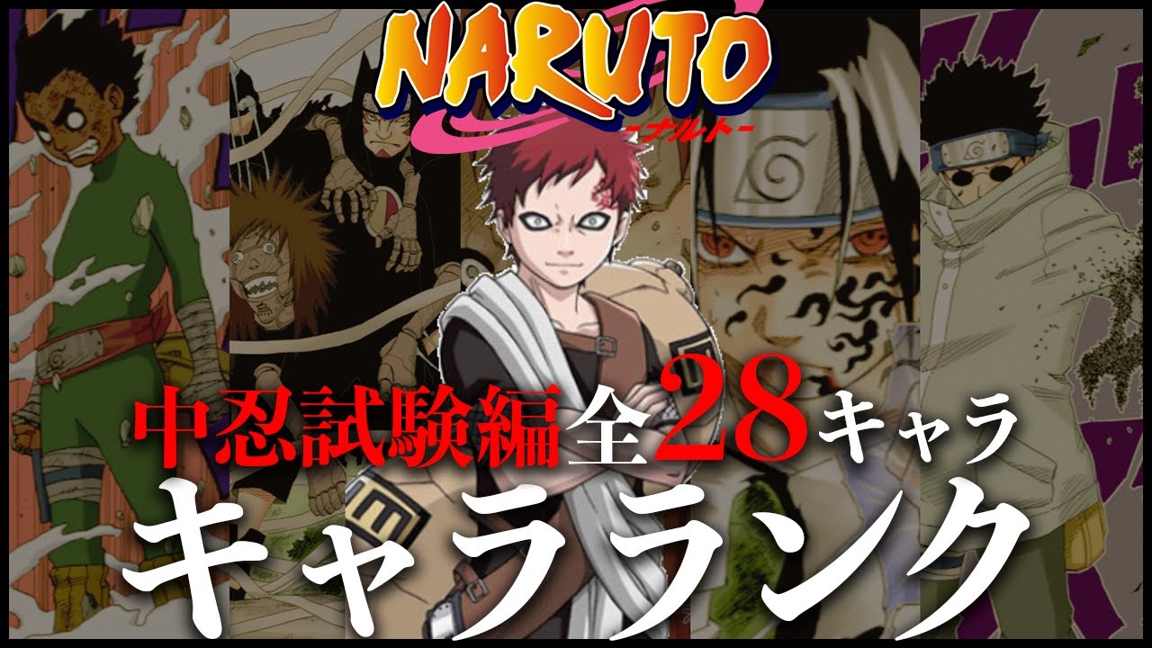 【ナルト】ナルトガチ勢が本気で作った全28中忍試験編キャラランク
