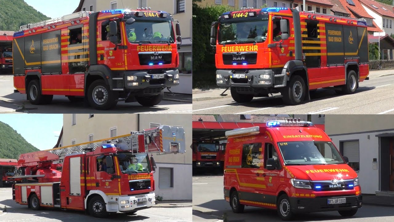 [!!Alarm!!] Ausrücken Löschzug der Freiwilligen Feuerwehr Bad Urach